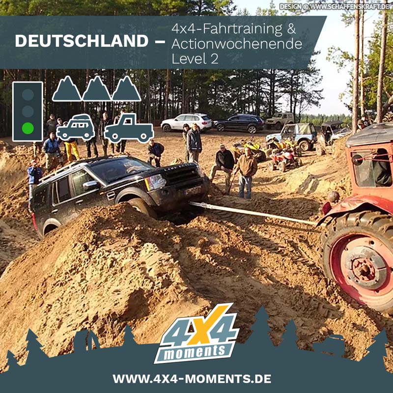 DEUTSCHLAND <br/>4x4-Fahrtraining und Actionwochenende Level 2 <br/>04.10. – 06.10.2024